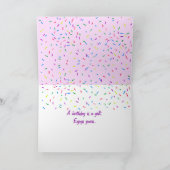 ハッピーバースデーアイスクリームスイーツ カード (内部)