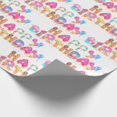 ハッピーバースデーアイスクリーム ラッピングペーパー (角)