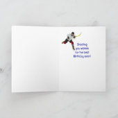 ハッピーバースデーアイスホッケースポーツ カード (内部)