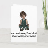 ハッピーバースデーアイリッシュエルフィンホリーカード カード (裏面)