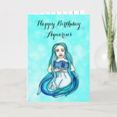 ハッピーバースデーアクエリアス占星術形質 カード (正面)
