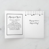 ハッピーバースデーアクエリアス占星術形質 カード (内部)