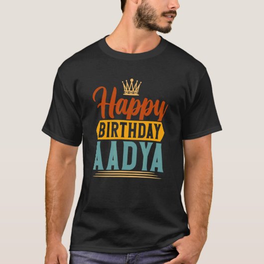 ハッピーバースデーアダ Tシャツ (正面)