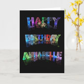 ハッピーバースデーアナベルカード カード (黄色い花)