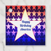 ハッピーバースデーアメリカのパーソナライズ フェイバータグ (正面)
