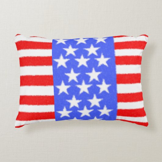 ハッピーバースデーアメリカ独立記念日 アクセントクッション (正面)