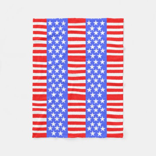 ハッピーバースデーアメリカ独立記念日 フリースブランケット (正面)
