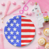 ハッピーバースデーアメリカ独立記念日 ペーパープレート (パーティー)