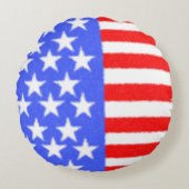 ハッピーバースデーアメリカ独立記念日 ラウンドクッション (正面)