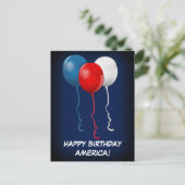 ハッピーバースデーアメリカ(バルーン) ポストカード (スタンド正面)