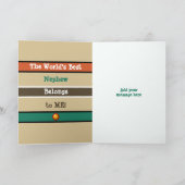 ハッピーバースデーアメージングオシキブラウンとオレンジ カード (内部)