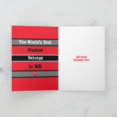 ハッピーバースデーアメージング甥レッドグレーブラック カード (内部)