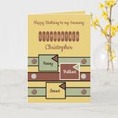 ハッピーバースデーアメージングStebrother黄色 カード (黄色い花)