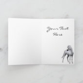 ハッピーバースデーアラビアンホースカード カード (内部)