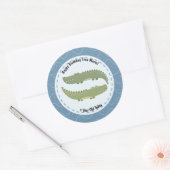 ハッピーバースデーアリゲータズクロコディレス ラウンドシール (封筒)