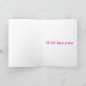 ハッピーバースデーアリスインワンダーランドキャタピラー カード (内部)