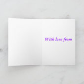 ハッピーバースデーアリスインワンダーランド不機嫌帽子 カード (内部)