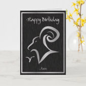 ハッピーバースデーアリーエレガント占星術 カード (黄色い花)