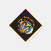 ハッピーバースデーアリー〔占星術の〕十二宮図誕生サインナプキンス スタンダードカクテルナプキン (角)