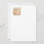 ハッピーバースデーアルパカス誕生日カード サンキューカード (裏面)