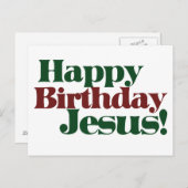 ハッピーバースデーイエスそれはクリスマス シーズンポストカード (正面/裏面)