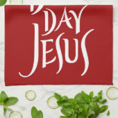 ハッピーバースデーイエスキリスト キッチンタオル (折り畳み)