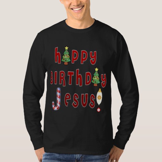 ハッピーバースデーイエスクリスチャン Tシャツ (正面)