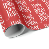 ハッピーバースデーイエスクリスマスクリスキリスト ラッピングペーパー (ロールコーナー)