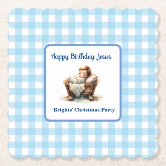 ハッピーバースデーイエス紙コースター ペーパーコースター (正面)