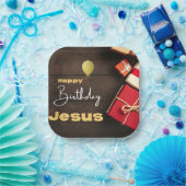 ハッピーバースデーイエス紙プレート ペーパープレート (パーティー)