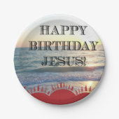 ハッピーバースデーイエス・オーバー・ザ・海 ペーパープレート (正面)