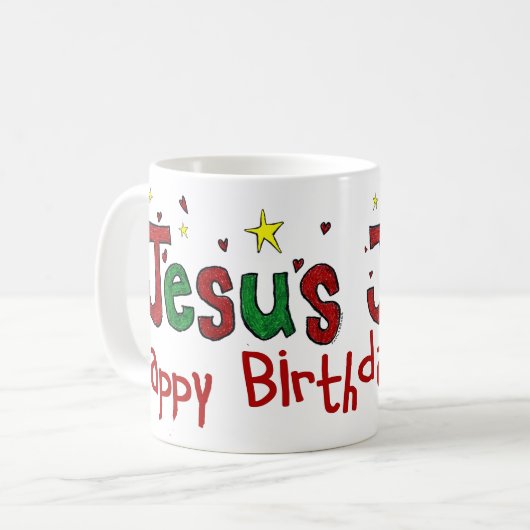 ハッピーバースデーイエス・キリスト コーヒーマグカップ (正面左)