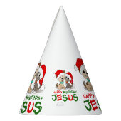 ハッピーバースデーイエス・キリスト パーティーハット (左)