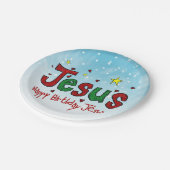 ハッピーバースデーイエス・キリスト ペーパープレート (アングル)