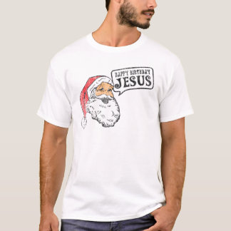 ハッピーバースデーイエス・キリスト(軽いワイシャツ) Tシャツ