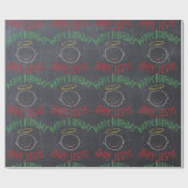 ハッピーバースデーイエス – クリスマスカラーシャルボード ラッピングペーパー (フラット)