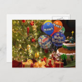 ハッピーバースデーイエス、クリスマスカード シーズンポストカード (正面/裏面)