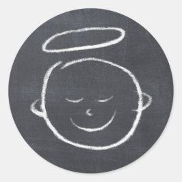 ハッピーバースデーイエス – クリスマスシャルボードエンジェル ラウンドシール