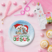 ハッピーバースデーイエス ペーパープレート (パーティー)