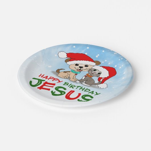 ハッピーバースデーイエス ペーパープレート (アングル)