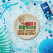 ハッピーバースデーイエス ペーパープレート (パーティー)