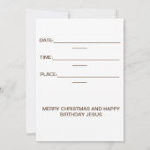 ハッピーバースデーイエス 招待状 (裏面)