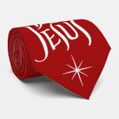 ハッピーバースデーイエズクリスマスレタリングクリスチャン ネクタイ (ロール)