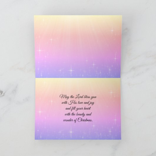 ハッピーバースデーイエズクリスマス出生 シーズンカード (内部)