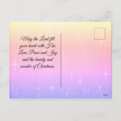 ハッピーバースデーイエズクリスマス出生 シーズンポストカード (裏面)