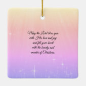 ハッピーバースデーイエズクリスマス出生 セラミックオーナメント (裏面)