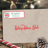 ハッピーバースデーイエズクリスマス差出人住所 ラベル