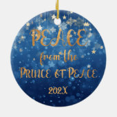 ハッピーバースデーイエズクリスマス セラミックオーナメント (裏面)