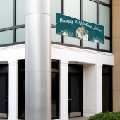 ハッピーバースデーイエズクリスマス 横断幕 (ビルの外側)