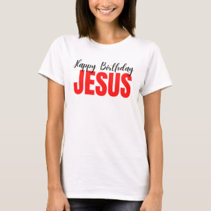 ハッピーバースデーイエズクリスマス Tシャツ